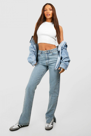 FEMEI - Blugi cu picioare drepte Tall Basics
