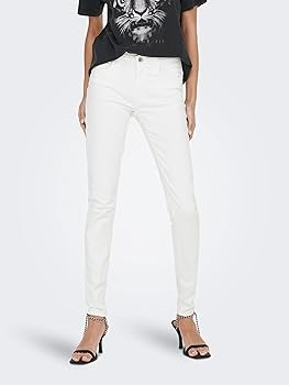 BLUGI - Blugi cu talie medie skinny