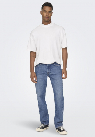 BLUGI - Blugi loose fit - medium blue denim