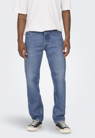 Blugi loose fit - medium blue denim [4]