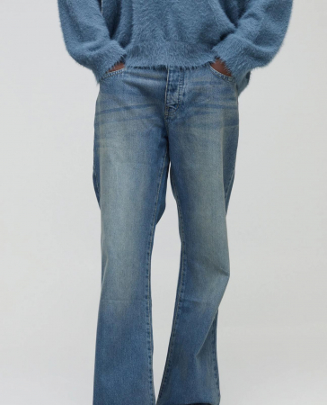 BLUGI - Blugi rigid flare relaxat