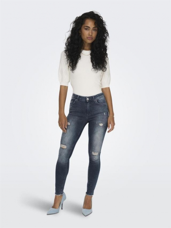 BLUGI - Blugi skinny Only pentru femei  albastru gri special