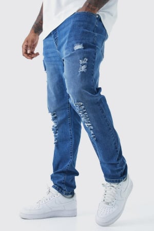 BLUGI - Blugi skinny rupti