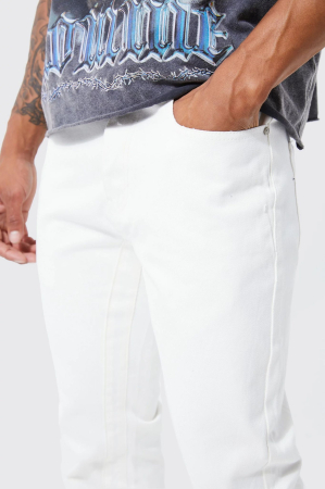 Blugi slim cu gusset evazat [1]
