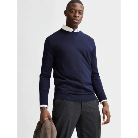 BLUZE - Bluza Slhtown Merino Coolmax Knit Crew pentru bărbați