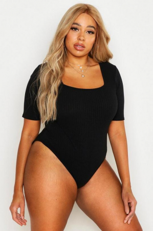 FEMEI - Body cu maneca scurta din tricot