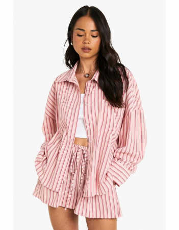 Cămașă și pantaloni scurți RELAXED FIT CU DUNGA TONALĂ [3]