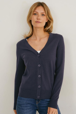 FEMEI - Cardigan cu nasturi regulat fit