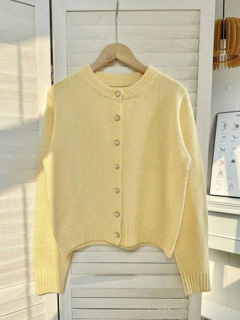 FEMEI - Cardigan tricotat versatil și simplu