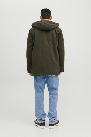 Geaca parka cu captuseala din material teddy [1]