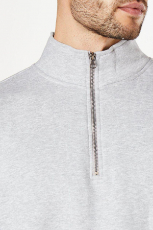 Hanorac din jerseu cu jumătate de fermoar [3]