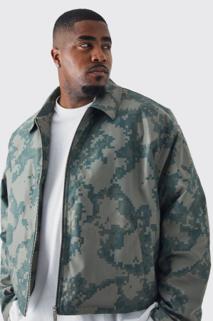 Jachetă Harrington Plus Boxy Pixelated Camo [1]
