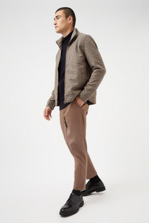 Jachetă maro Harrington Dogtooth [2]