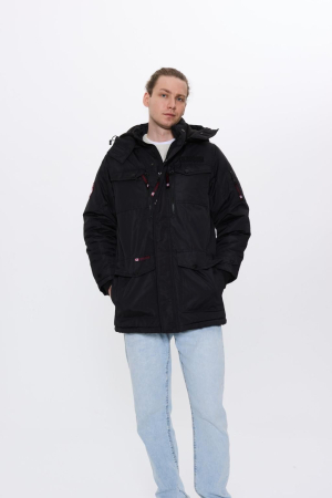 GECI - Jacheta neagra cu gluga