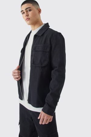 Jacketa din twill ,croiala regulata [1]