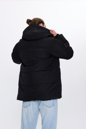 Jacketa neagra cu gluga [2]