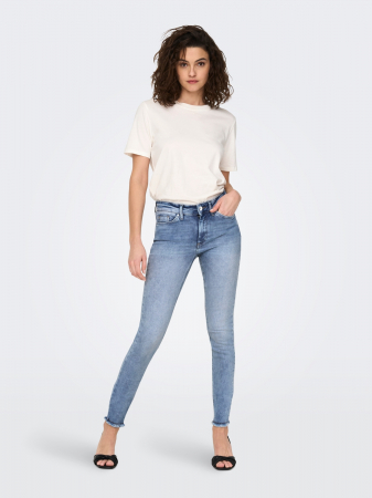 FEMEI - Blugi skinny cu talie medie BLUSH