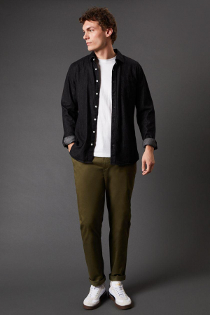 PANTALONI - Pantaloni chino kaki slim fit
