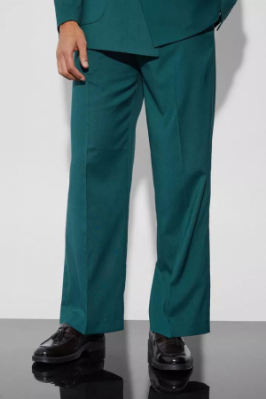 PANTALONI - PANTALONI CROIȚI CU CROIALĂ LARGĂ ȘI PLIURI ÎN FAȚĂ