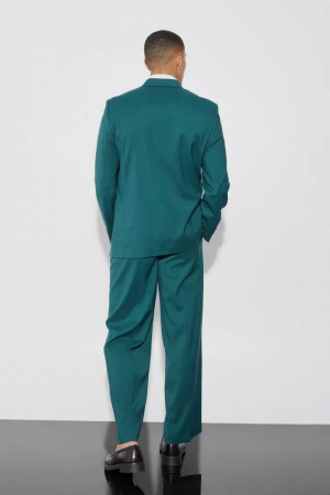 PANTALONI CROIȚI CU CROIALĂ LARGĂ ȘI PLIURI ÎN FAȚĂ [1]