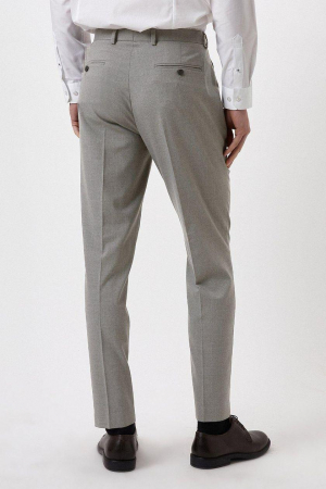 Pantaloni de costum slim fit gri deschis [1]