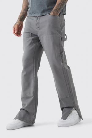 BĂRBAȚI - Pantaloni inalt relaxant cu tiv jos