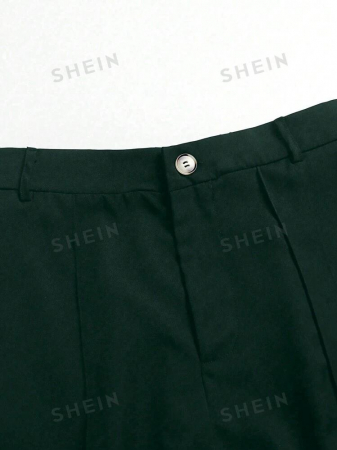 Pantaloni largi cu nasture si elastic la spate [3]