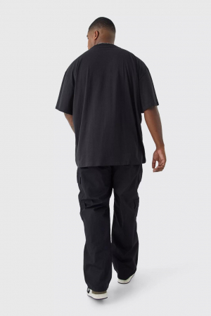 Pantaloni relaxați Ripstop Multi Cargo cu imprimeu pentru bărbați [2]