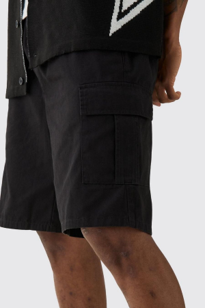 BĂRBAȚI - Pantaloni scurti cargo cu elastic