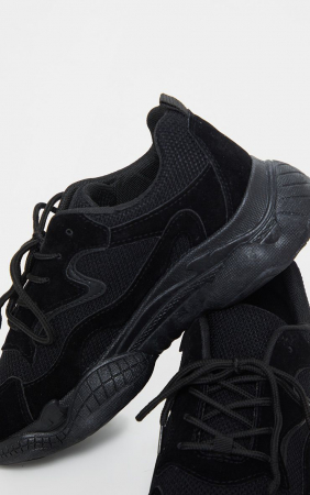Pantofi sport cu talpă cu bule groase NEGRU [3]