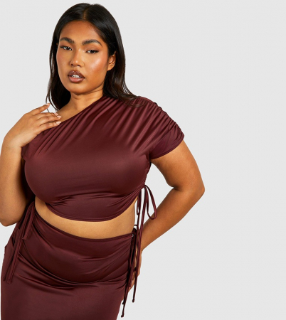 Plus Crop Top și Fustă Maxi [1]