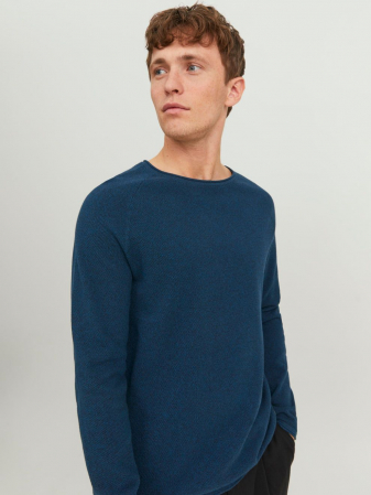 BĂRBAȚI - Pulover sailor blue/twist