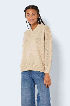 FEMEI - Pulover supradimensionat cu maneci cazute