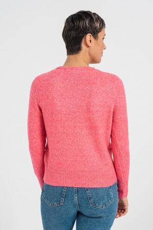 Pulover tricotat fin New Wind, Roz melange [1]