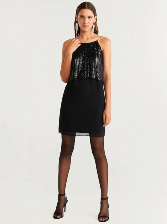 FEMEI - Rochie eleganta cu paiete si margele