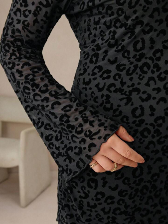 Rochie lungă minimalistă și la modă pentru toamnă și iarnă [3]