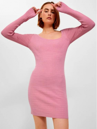 FEMEI - ROCHIE MINI CU RUFFLE DOBBY