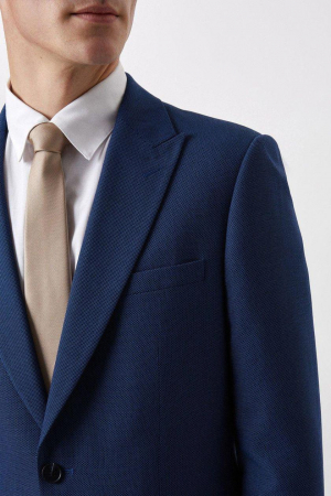 Sacou de costum albastră Slim Fit Plus And Tall [1]