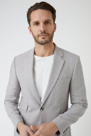 BĂRBAȚI - Sacou Slim Fit Taupe Twill