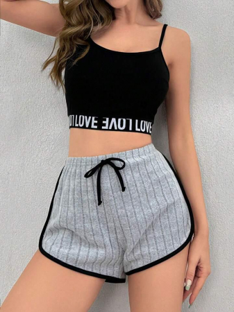 FEMEI - Set top cu pantaloni scurti