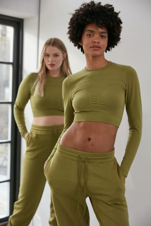 BLUZE - Top cu maneca lunga elastic