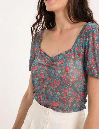 FEMEI - Tricou floral