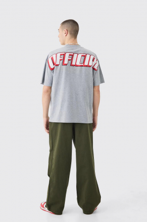 BĂRBAȚI - TRICOU OFICIAL CU GULER LUNG, IMPRIMAT MARE, SUPRADIMENSIONAT