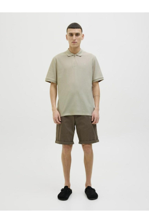 BĂRBAȚI - Tricou pentru bărbați  cu fermoar și guler polo