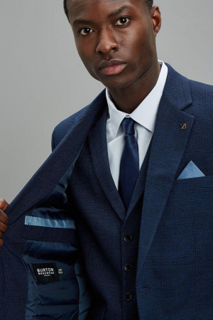 VESTE COSTUM - Vesta cu model subtil carouri