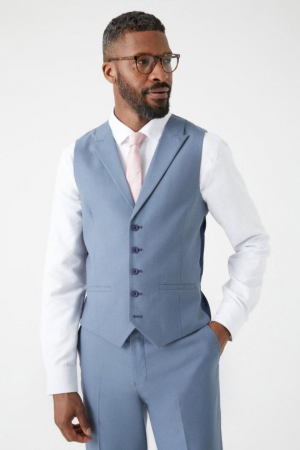 VESTE COSTUM - Vesta sacou albastru