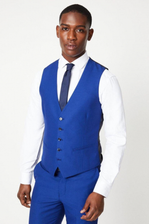 VESTE COSTUM - Vesta sacou albastru intens