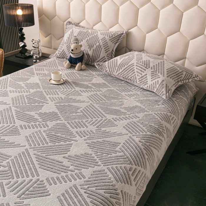 Husa de pat Cocolino cu elastic cu 2 fete de perna, Jojo C1006 [2]