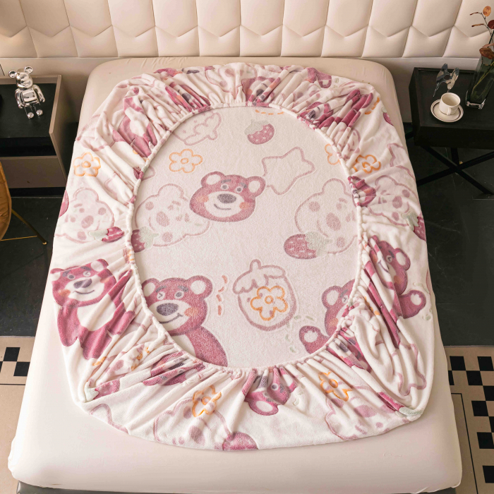 Husa de pat Cocolino cu elastic cu 2 fete de perna, Jojo C1007 [3]