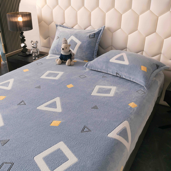 Husa de pat Cocolino cu elastic cu 2 fete de perna, Jojo C1009 [2]